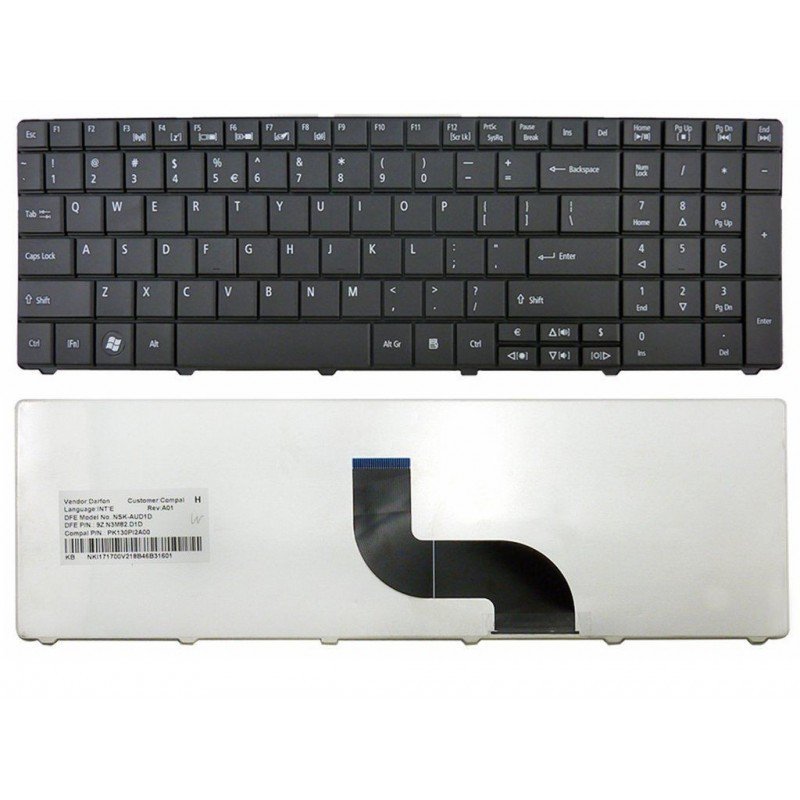 Laptop Toetsenbord MP-09G3 9J.N1H82 Acer Aspire 7560 7735 7736 7739