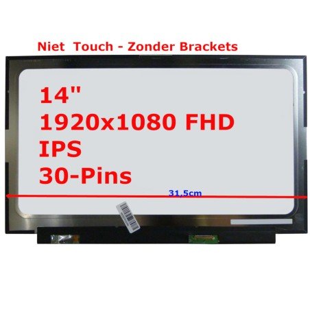NV140FHM-N48 V8.2 NV140FHM-N4B  Lcd scherm 1920x1080 IPS 14″ 30 Pins
