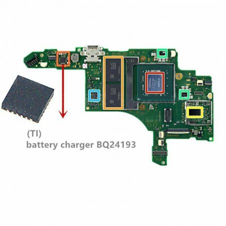 Nintendo Switch batterij Charging Chip IC BQ24193 reparatie onderdeel