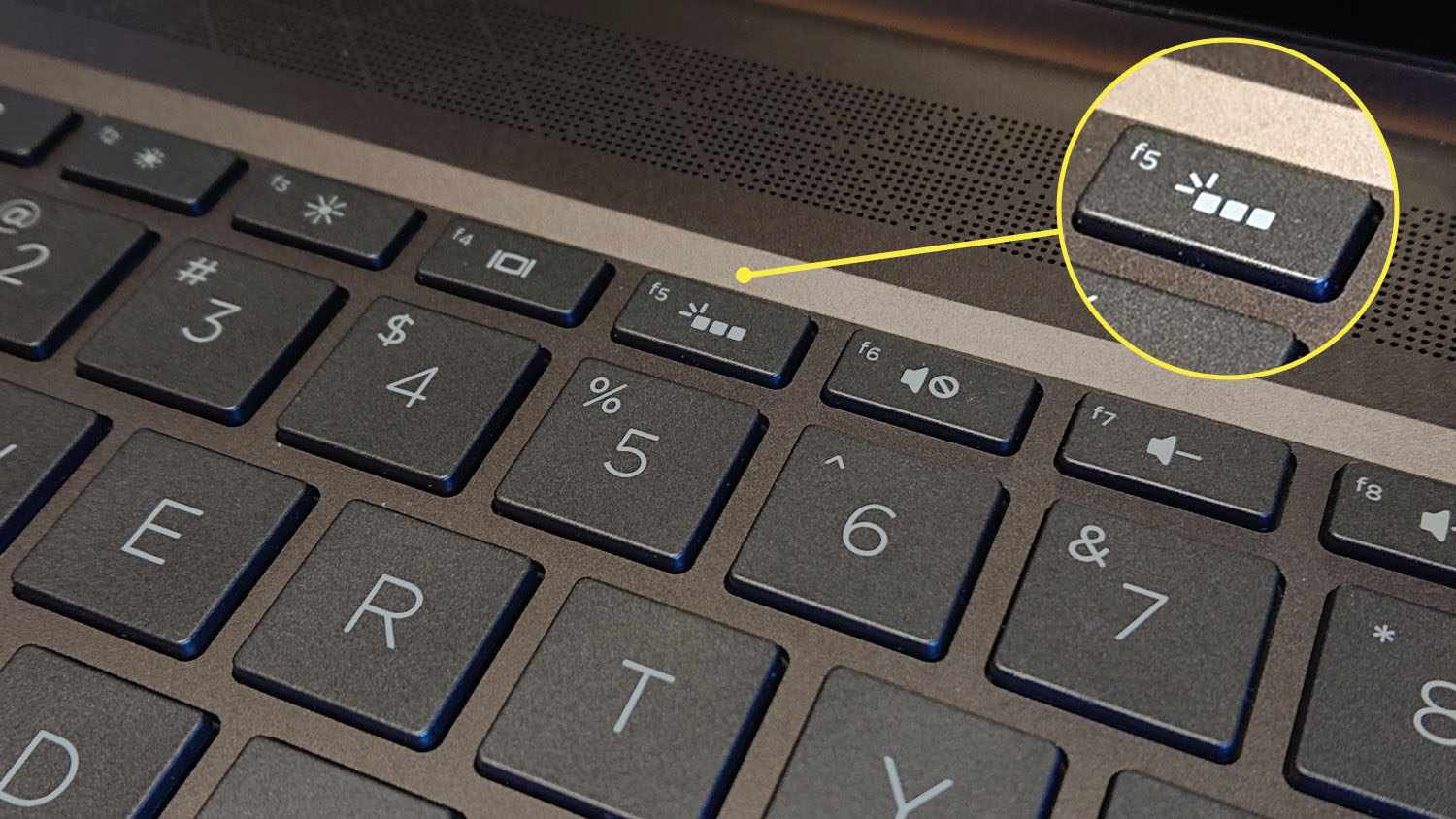 Laptop met verlicht toetsenbord, laptop toetsenbord verlichting